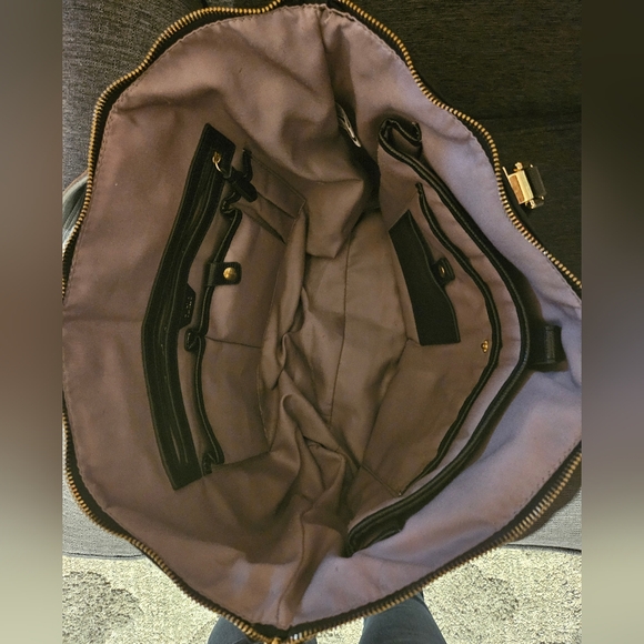 TUTILO TRAVEL LAPTOP LARGE OFFICE BAG BLACK NYLON "CARRY THE DAY BAG" NEW YORK - Picture 6 of 6